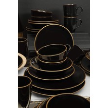 Gndz Store Ege Siyah Yemek Takımı 30 Parça 6 Kişilik