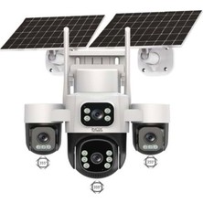KRNTEKNO TEKNOLOJİ MARKET 4g Solar Kamera 6 Motorlu Hd Kayıt ve Dış Mekan Kullanımına Uygun