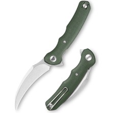 Trivisa LACERTA-04G | Yeşil Mikarta Sap | 14C28N Çelik Çakı | TY19-GM-14