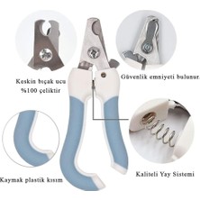 melby Çelik Uçlu Kedi Köpek Büyük Tırnak Makası Törpülü