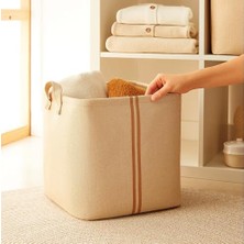Gndz Store 2'li Çocuk Odası Jüt Kumaş Sepet Set 30 x 30 x 30 cm