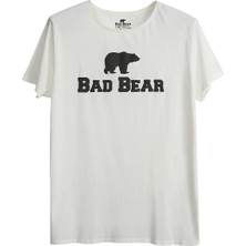 Bad Bear Beyaz Erkek Tshirt