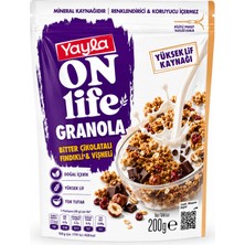 Yayla On Life Granola Bitter Çikolatalı Fındıklı & Vişneli 200 gr – Yüksek Lif Kaynağı
