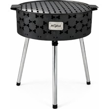 Taşınabilir Kömür Barbekü Mangal  - Büyük - 44CM*13CM*67CM