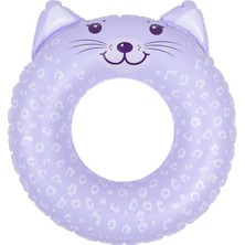 Swim Essentials Leopard Lila Yüzme Simidi 55CM