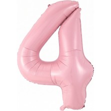 Le Mabelle Pembe 4 Rakamı Parti Balonu