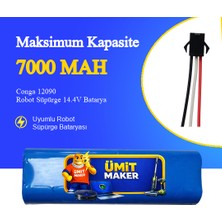 Ümit Maker Conga 12090 Robot Süpürge 7000 Mah Batarya
