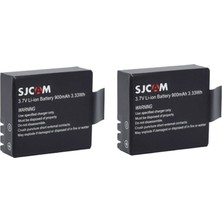 Gplus Aksiyon Kamera İkili Yedek Batarya Pakedi 900 mAh Uyumlu SJ4000 SJ5000 Elite M10 Modelleri