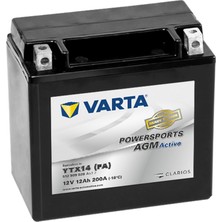 Varta Powersports Agm Actıve YTX14 (Fa) 12V12AH 200A Akü