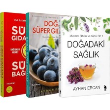 Ayhan Ercan 3'lü Kitap Seti (Doğal Süper Gıdalar & Süper Gıdalarla Süper Bağışıklık & Mucizevi Bitkiler ve Kürler 1)