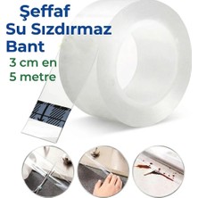 BarkoFix 5mt Şeffaf Süper Güçlü Yapıştırıcı Su Sızdırmaz Küvet Lavabo Klozet Banyo Mutfak Kenar Bant Küf Önleyici