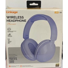 Linkage Kulak Üstü Bluetooth Kulaklık Mor