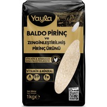 Yayla Baldo Pirinç ve Zenginleştirilmiş Pirinç Ürünü (A+B9+Fe) 1 kg