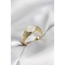 YF Tekstil Ambalaj Gold Renk Vintage Model Kadın Yüzük 5886 - YFTA166201-9683