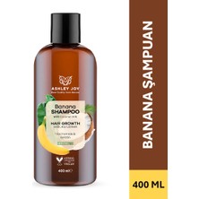 Ashley Joy Yavaş Uzayan Saçlara Özel Niacinamide Ve Vegan Keratin Içeren Banana Şampuan 400 ml