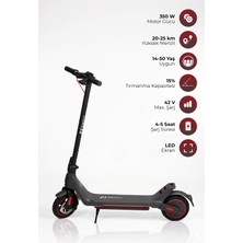 Pirantech A1 Elektrikli Scooter 350W Güç - Kırmızı Tasarım ile 25 km/h Hız