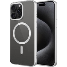 Apple iPhone 15 Pro Max Kılıf Mat Tasarımlı M-Safe Wireless Şarj Özellikli Zore Mat Setro Kapak