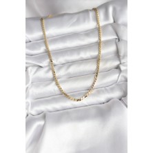 Lumina 14K Gold Renk Kaplama Ezme Yılan Zincir Model cm Kadın Kolye