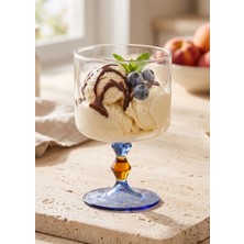 The Mia Bead Dondurmalık Tatlı Sunum Kasesi Mavi 300 ml