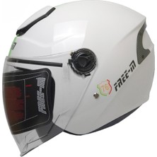 Free-M 618 Güneş Vizörlü Açık Kask (Italy Desen)