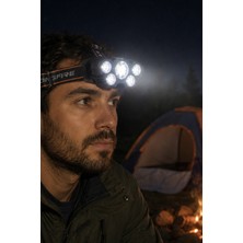 Ciyu Ticaret 150W Ultra Güçlü Kafa Lambası Kamp Outdoor Gece Yürüyüşü Kafa Lambası