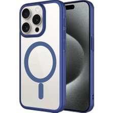 Apple iPhone 15 Pro Max Kılıf Wireless Şarj Özellikli Sert Pc Zore Mat Riksos M-Safe Kapak