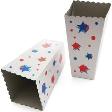 ŞEYLİŞEYLER Şeylişeyler - Popcorn Mısır Kutusu Büyük Boy Karton Bardak 250 Adet (5 Paket)