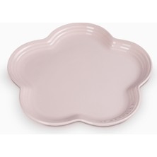 Le Creuset Çiçek Desenli Büyük Stoneware Seramik Servis Tabağı 23 cm