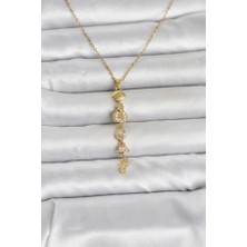 Lumina 316L Çelik Gold Renk Arpa Model Kolye