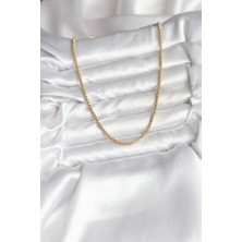 Lumina 14K Gold Renk Kaplama Zincir Model cm Kadın Kolye
