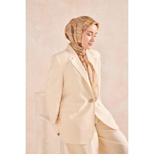 Silk Home Twill Ipek Detailed Belt Eşarp Bej