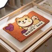 Lady Fify Kedicik Tasarımlı Welcome Home  Kapı Önü, Yatak Yanı ve Banyo Paspası