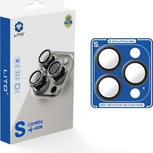 Lito Anti-Reflective iPhone 15 Pro/15 Pro Max Kamera Koruyucu Turuncu