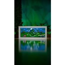 Jade Produck Bubble Mew LED Işık Kutusu Rgb Kumandalı 3D Dekoratif Gece Lambası 21X10 cm