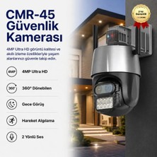 Hzl Cmr 45 Çift Kameralı Alarmlı Su, Soğuk, Sıcak Dayanıklı Dış Mekan Uyumlu Güvenlik Kamerası