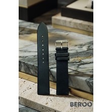 Beroo Straps 20MM Hakiki Deri Dikişsiz Saat Kordonu Premium Klasik Saat Kayışı Paslanmaz Çelik Tokalı