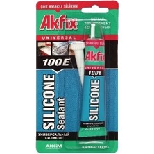 Akfix 50 ml Beyaz Silikon Tüp Asetoksi Sistem ile Elastik ve Dayanıklı Yapı Malzemesi