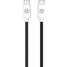 YF Tekstil Ambalaj Usb-C To Usb-C 1.5m Şarj Kablosu