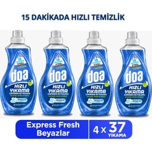 Doa Express Hızlı Yıkama Ultra Beyaz Sıvı Çamaşır Deterjanı 1480 ml x 4 Adet