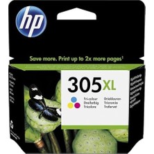 YF Tekstil Ambalaj Hp - Inkjet Supply Mvs (1n) Hp 305XL Yüksek Verimli Üç Renkli Blister Orijinal Mürekkep Kartuşu