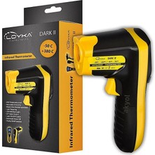 Loyka Dark Iı Kızılötesi Lazerli Sıcaklık Ölçer 380°C | Temassız Dijital Isı Ölçüm