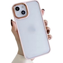 Ermer Iphone 14 Pro Için Kamera Çıkıntılı Arkası Şefaf Şık Renkli Kılıf Kapak