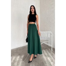 Gugus Kadın Uzun Süet Etek Kloş/mevlana Model 90 cm Tam Boy