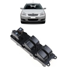 CME PARTS Toyota Corolla 2002 - 2007 Uyumlu Ön Sol Kapı Dörtlü Cam Açma Düğmesi Siyah 84820-0F030