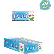 Falım Işıl Nane Aromalı Karbonatlı Sakız 8 gr - 20 Adet Diş Dostu Şekersiz Nane Tatlılığı