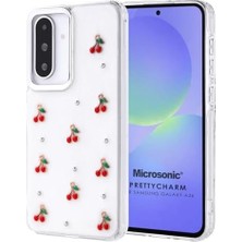 YF Tekstil Ambalaj Galaxy A36 Kılıf Prettycharm Cherry [galaxy A36 ile Uyumlu Kılıf - Kırmızı]