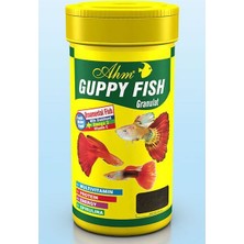 Ahm Guppy Granulat Lepistes Balık Yemi 100 ml Kaliteli Akvaryum Balıkları İçin Beslenme