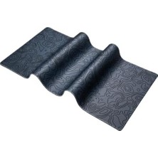 YF Tekstil Ambalaj Pro - 5 Farklı Model Dikişli Kenar 120X60 cm Oyuncu Gaming Mouse Pad (Dark Grey Map)