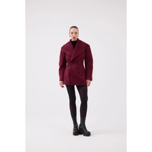 Holly Lolly Belden Oturmalı Kaşe Desiree Kaban Bordo