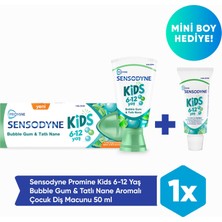 Sensodyne Promine 6 +Yaş Çocuk Diş Macunu 50ML - Bubble Gum Aromalı 50ML + Mini Boy Hediye! (15ML